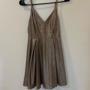 Shimmering Rose Gold Dress
